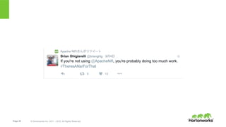 Page 20 © Hortonworks Inc. 2011 – 2015. All Rights Reserved
 