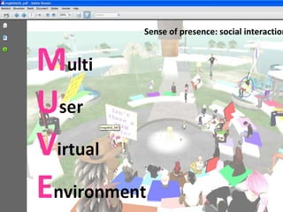 Sense of presence: social interaction 