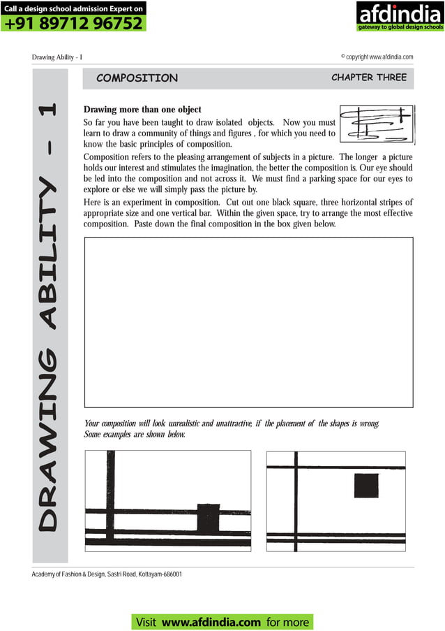 NIFT study material creative ability test