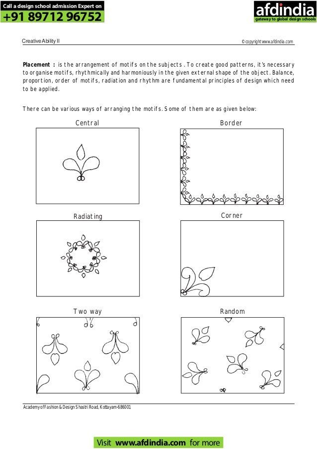 NIFT study material creative ability test 2