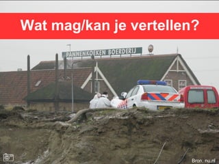 Wat mag/kan je vertellen?




                       Bron: nu.nl
 