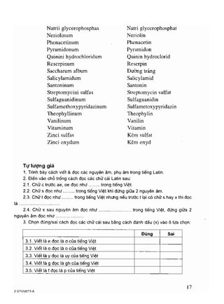 Viet va doc ten thuoc