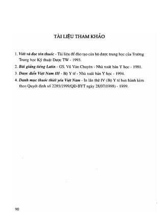 Viet va doc ten thuoc