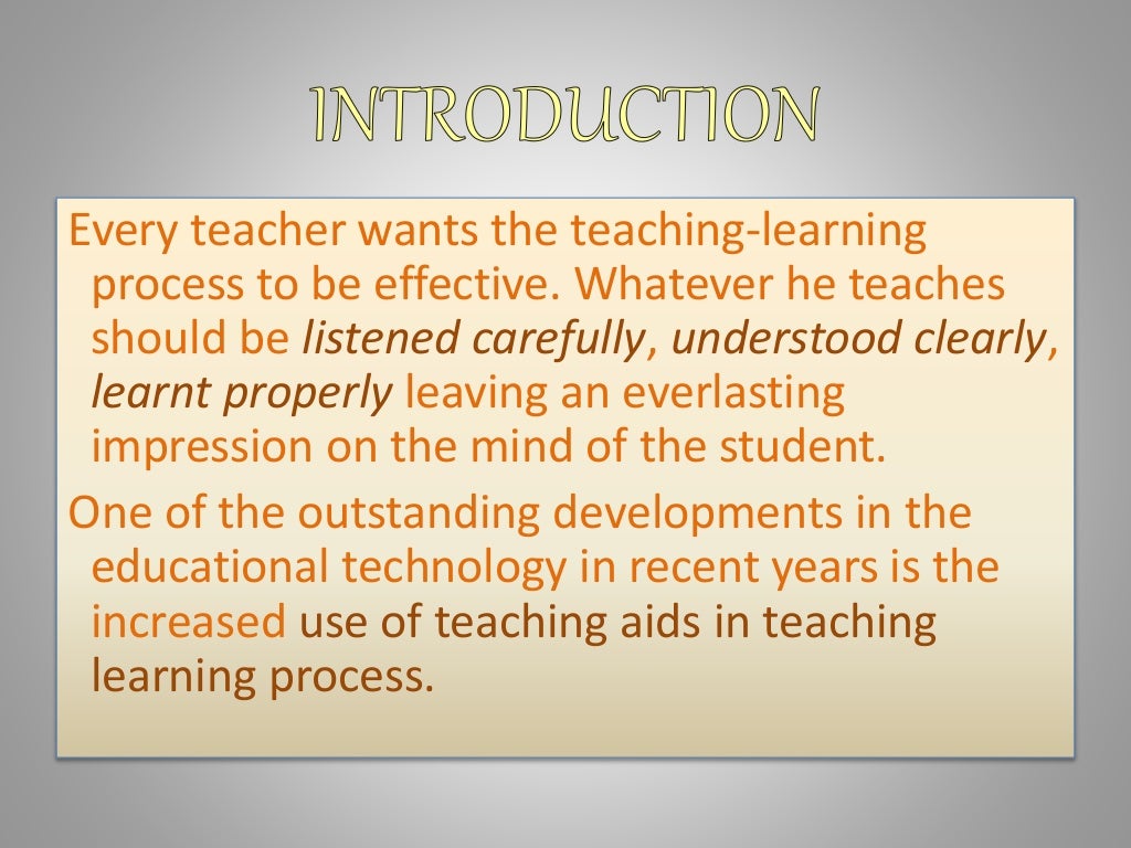 Teaching Aids Meaning and Importance