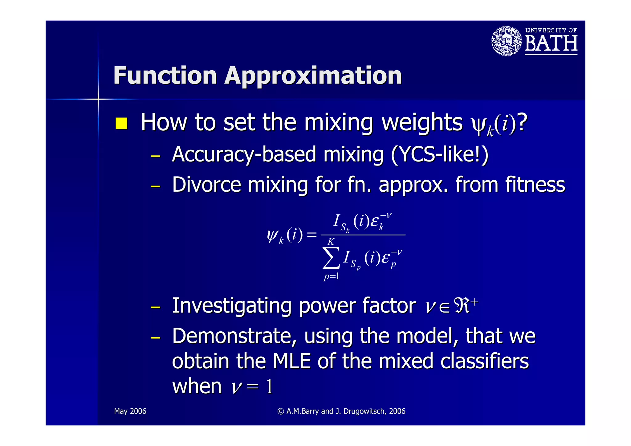 Towards a Theoretical Towards a Theoretical Framework for LCS Framework for LCS