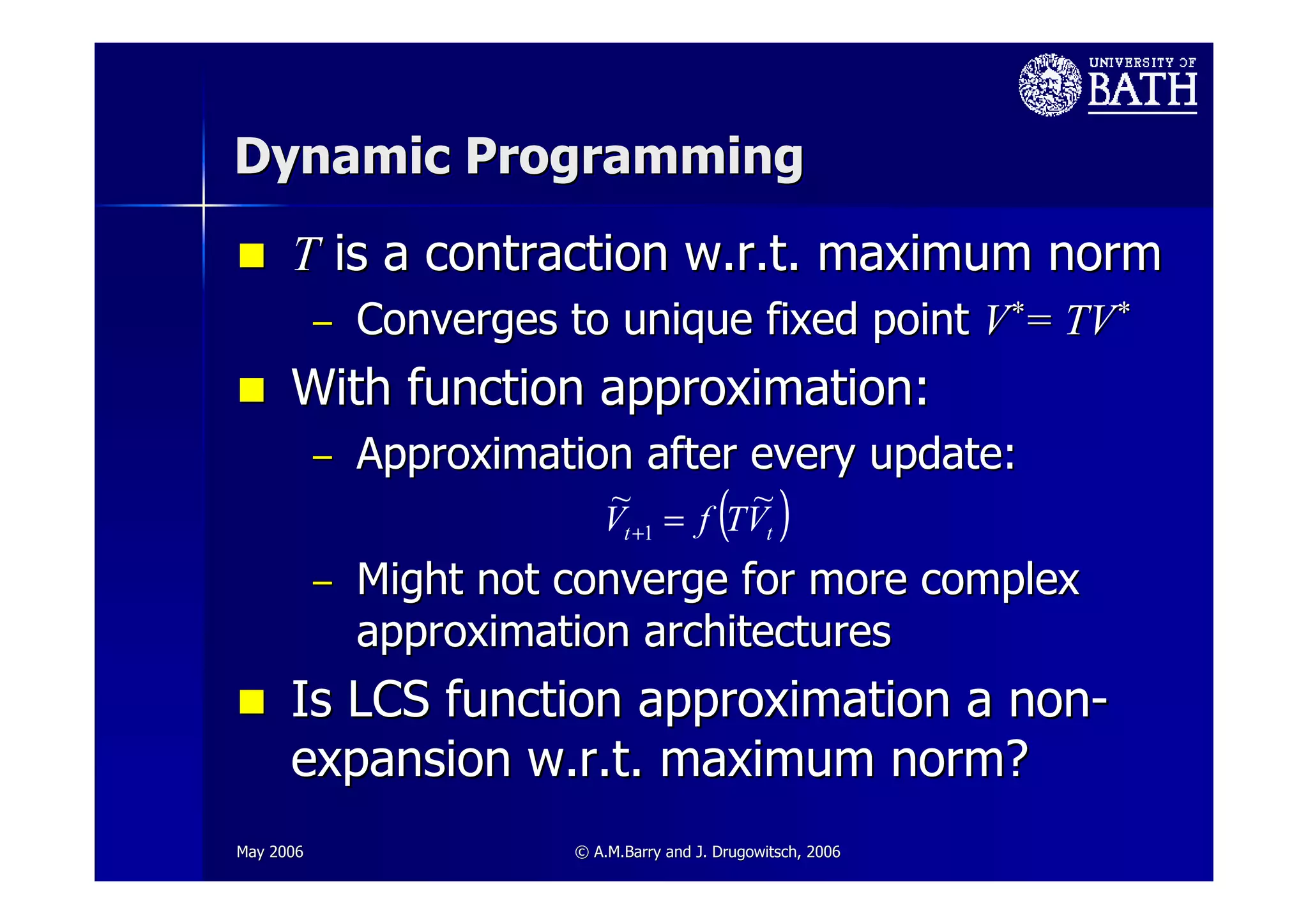Towards a Theoretical Towards a Theoretical Framework for LCS Framework for LCS