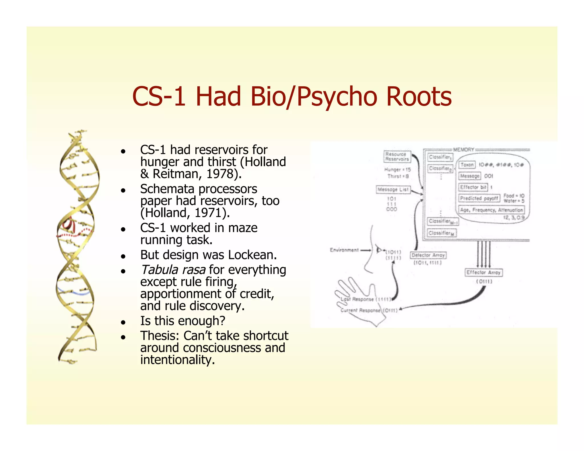 Searle, Intentionality, and the Future of Classifier Systems