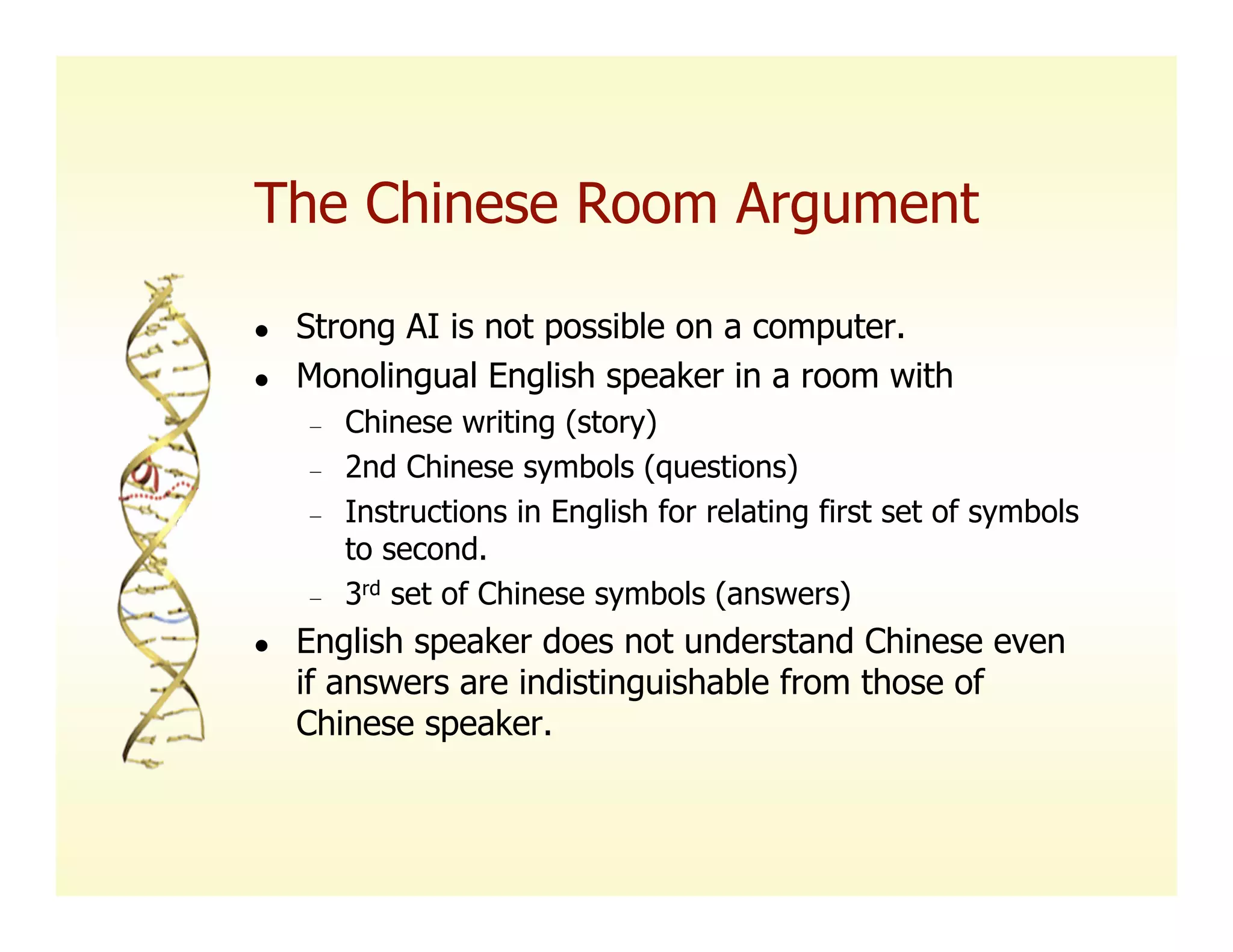 Searle, Intentionality, and the Future of Classifier Systems