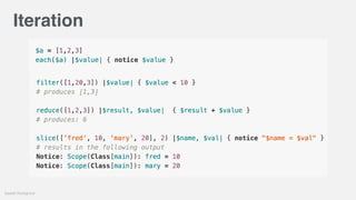 Gareth Rushgrove
Iteration
 