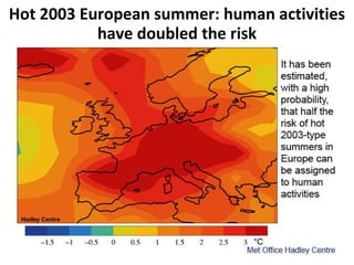 Hot 2003 European summer: human activities have doubled the risk 
