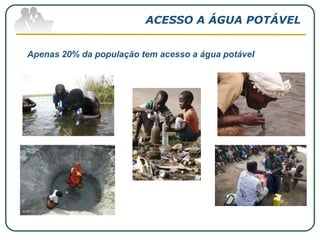 Company Logowww.themegallery.comACESSO A ÁGUA POTÁVELApenas 20% da população tem acesso a água potável