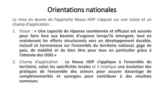 NIGER_HDP_Présentation MAHGC Nexus HDP 2023 Principales acancées Niger.pptx