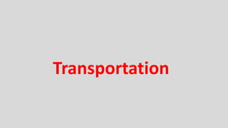Transportation
 