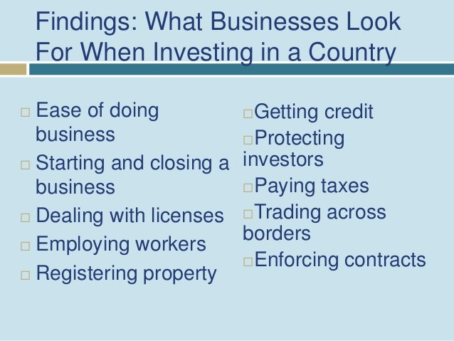 Trading across borders indicators