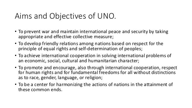 Aims Of Uno – United Nations Organization Objectives – GUYT