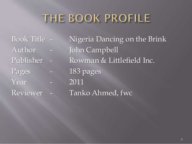 Nigeria Dancing On The Brink A Discourse On The
