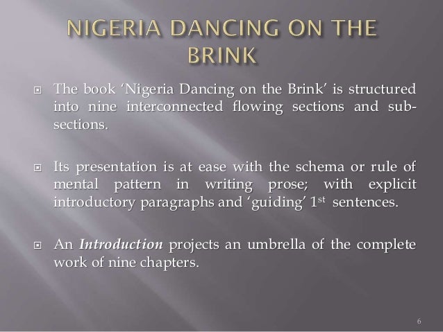Nigeria Dancing On The Brink A Discourse On The