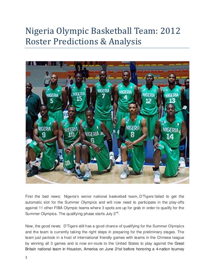 Nigeria Olympic Basketball Team
