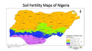 Soil Fertility Maps of Nigeria
National Special
Programme for Food
Security (NSPFS)
© 2005
Prepared by: Chude V O, Jayeoba O J and
Berding F
 