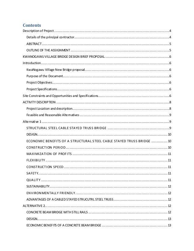 KwaNogawu village Pedestrian Bridge Proposal