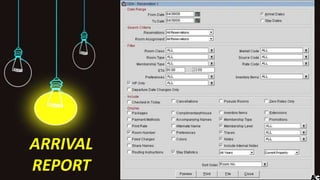 ARRIVAL
REPORT
 