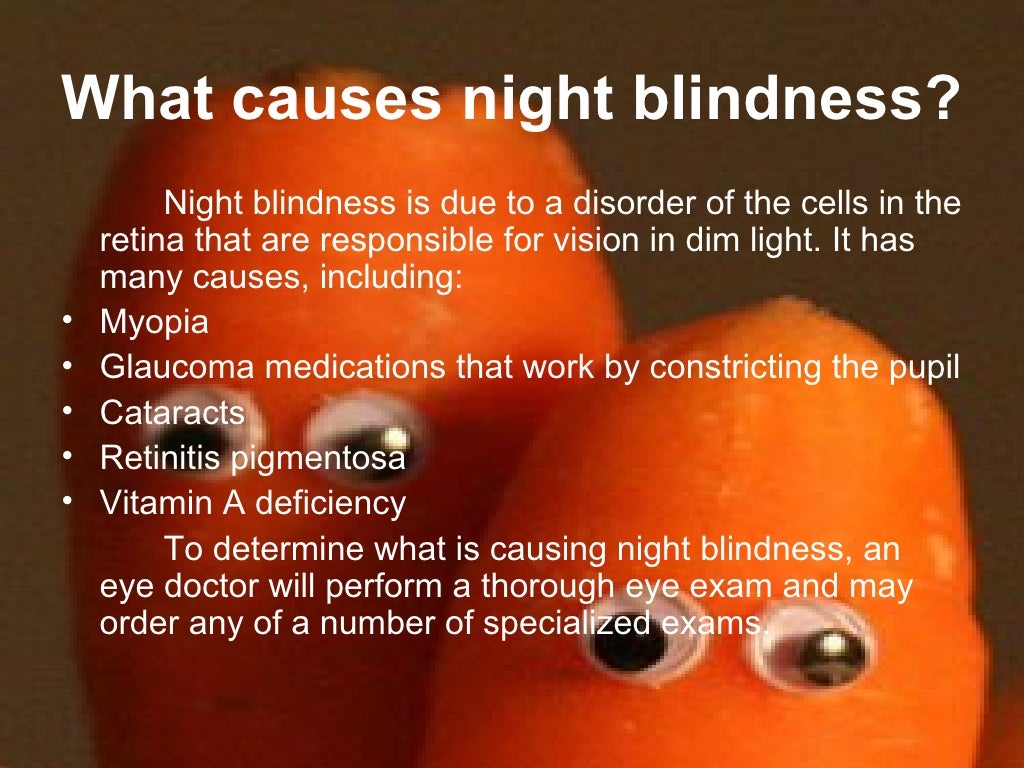 powerpoint presentation on night blindness