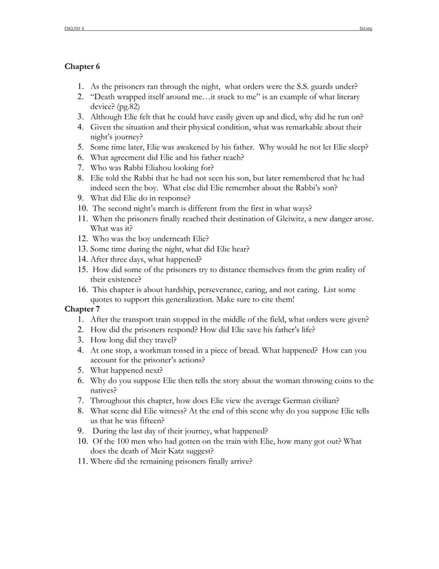 Night+by+elie+wiesel+quotes | PDF