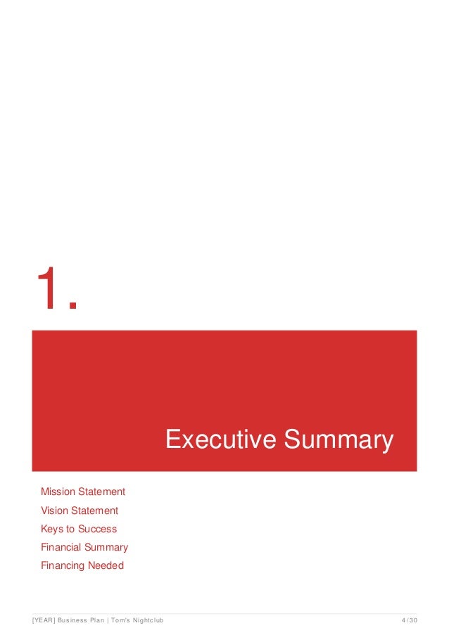 Nightclub Business Plan Example