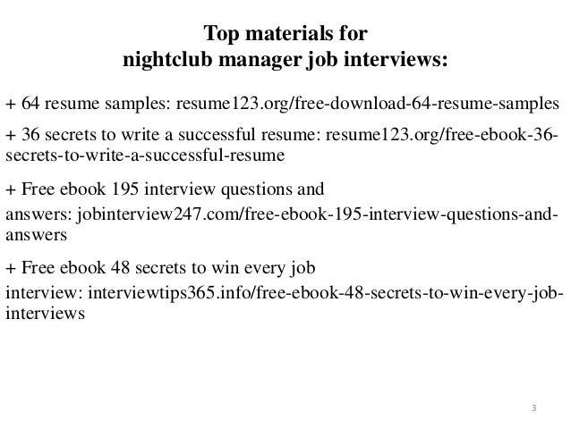 nightclub manager resume sample pdf ebook free download nightclub manager resumes