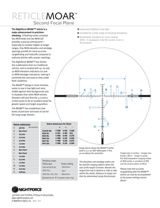 Reticle MOAR SFP | Nightforce | Optics Trade | PDF
