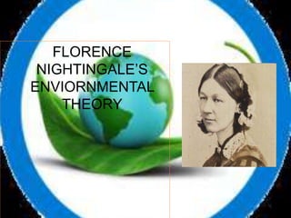 NIGH
FLORENCE
NIGHTINGALE’S
ENVIORNMENTAL
THEORY
 