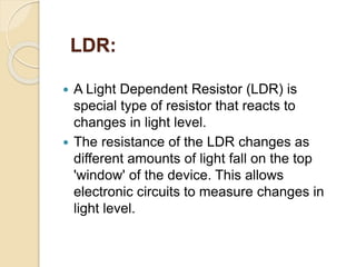 night lighting using ldr and arduino uno | PPT