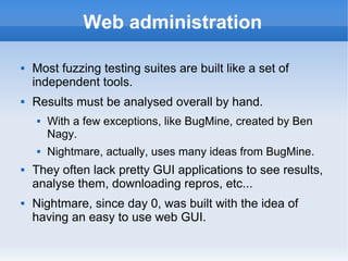 The Nightmare Fuzzing Suite and Blind Code Coverage Fuzzer