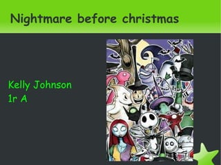 Nightmare before christmas Kelly Johnson 1r A 