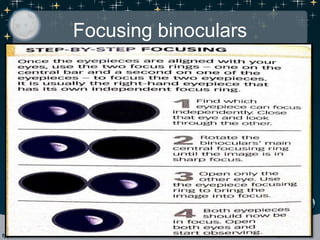 Focusing binoculars
 
