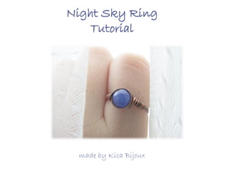 Night Sky Ring
Tutorial

made by Kica Bijoux

 