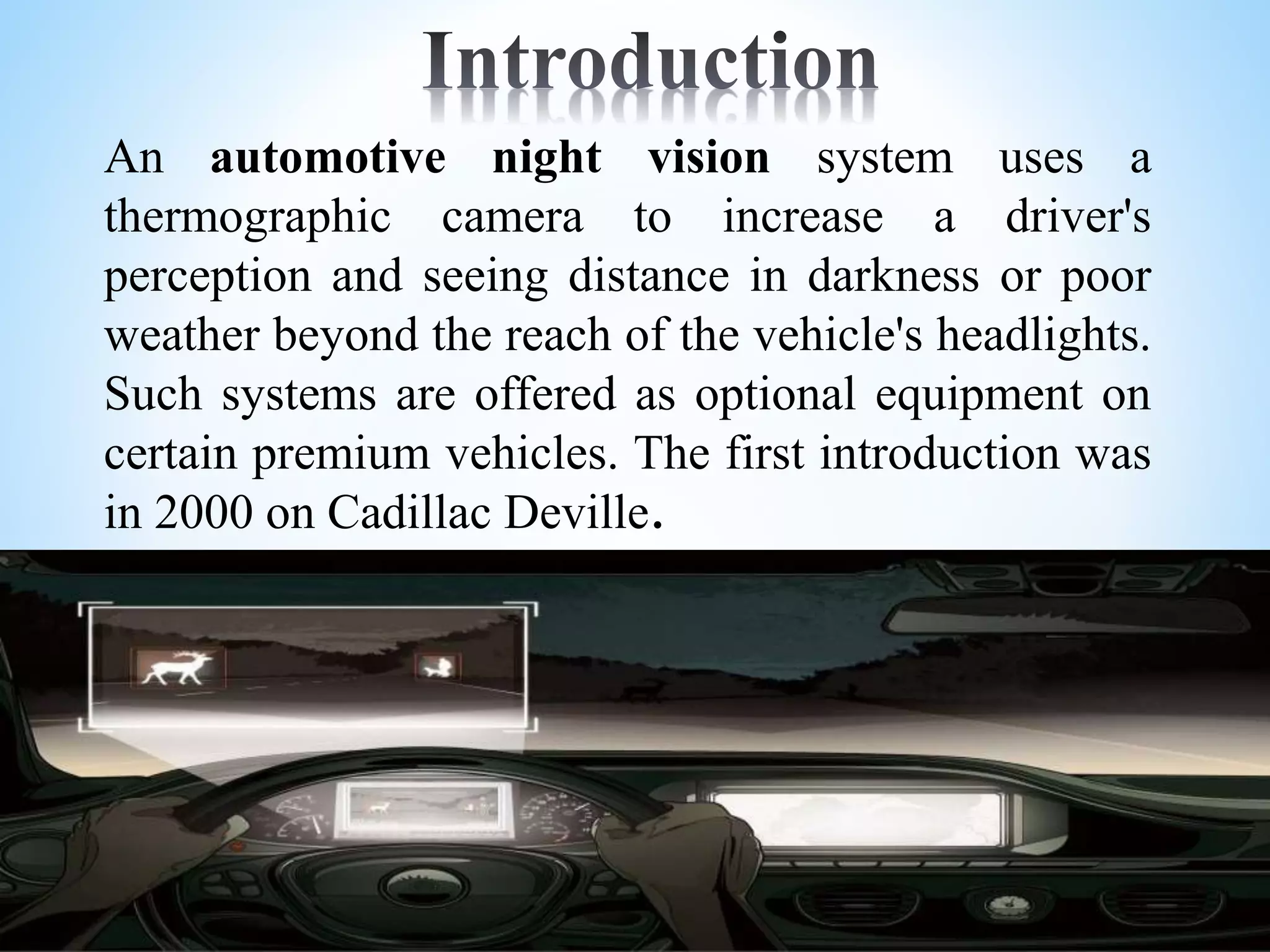 Rasheed Night Auto Night vision technology in auto mobiles | PPTX