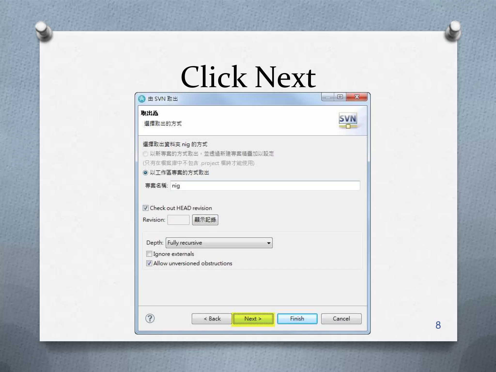 Click Next8
