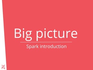 Big picture
Spark introduction
 