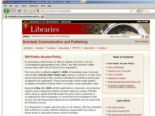 Scholarly Communications Website 