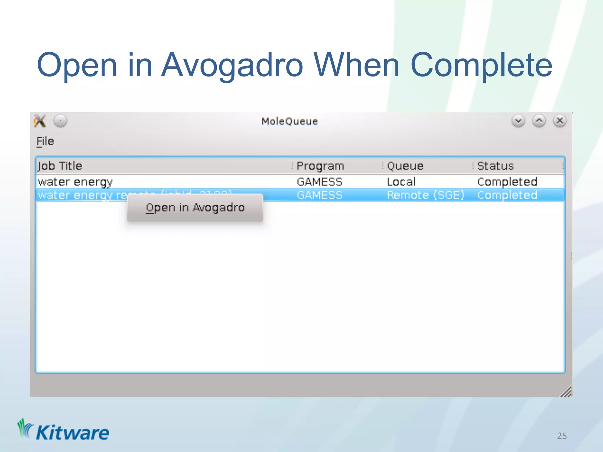 Open in Avogadro When Complete




                                 25	
  
 