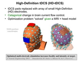 Tdcs Array Marom Bikson slides o Computational Modeling at NIH 2016 | PPT