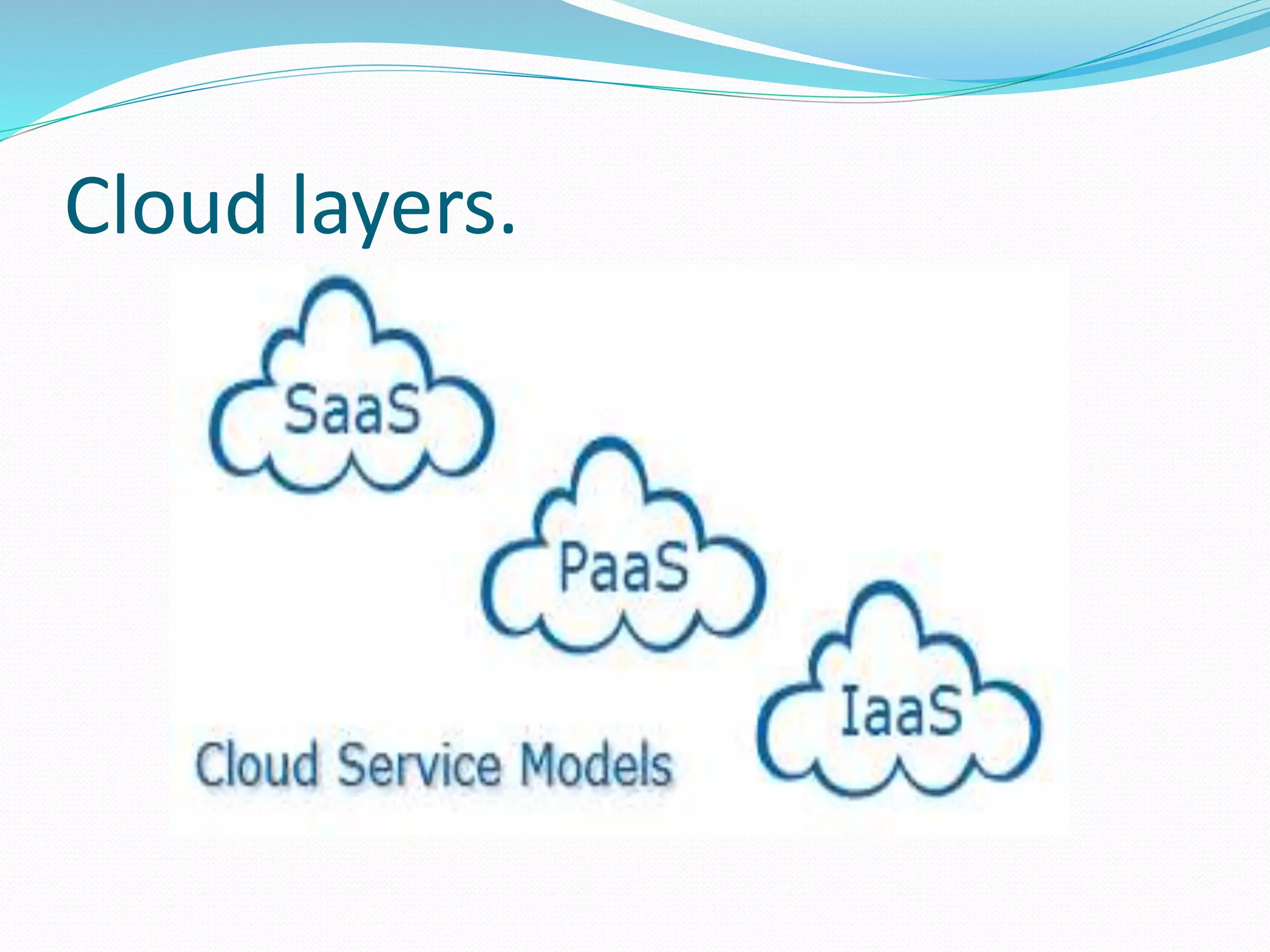 Cloud layers.