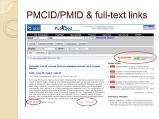 PMCID/PMID & full-text links
 