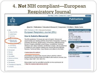 4.  Not  NIH compliant—European Respiratory Journal 