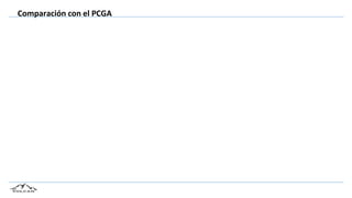 Comparación con el PCGA
 