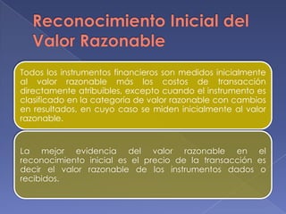 Valor Razonable Niif 7 8 | PPTX