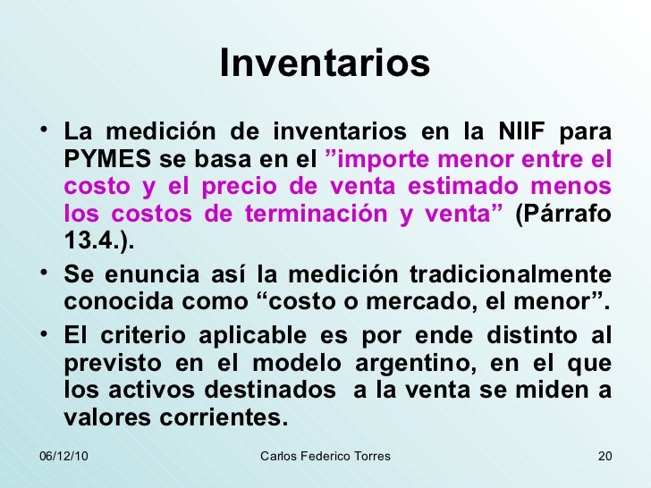 Niif para pymes Niif para pymes