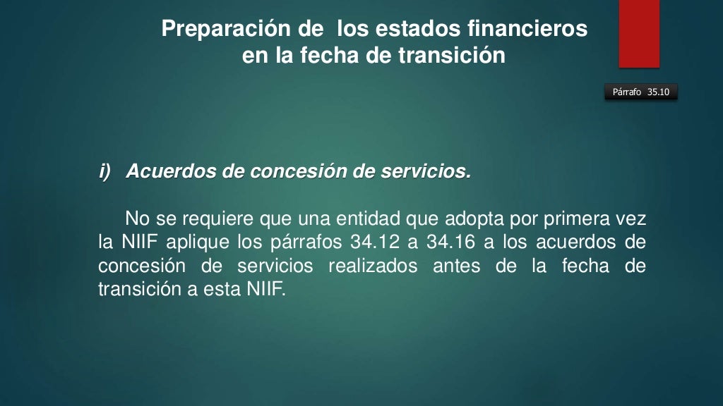 NIIF para PYMES Sección 35