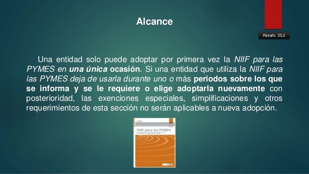 NIIF para PYMES Sección 35
